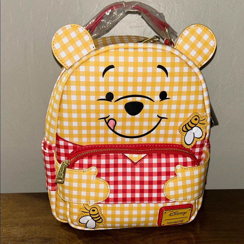 Loungefly Disney Winnie the Pooh Checkered Mini Backpack